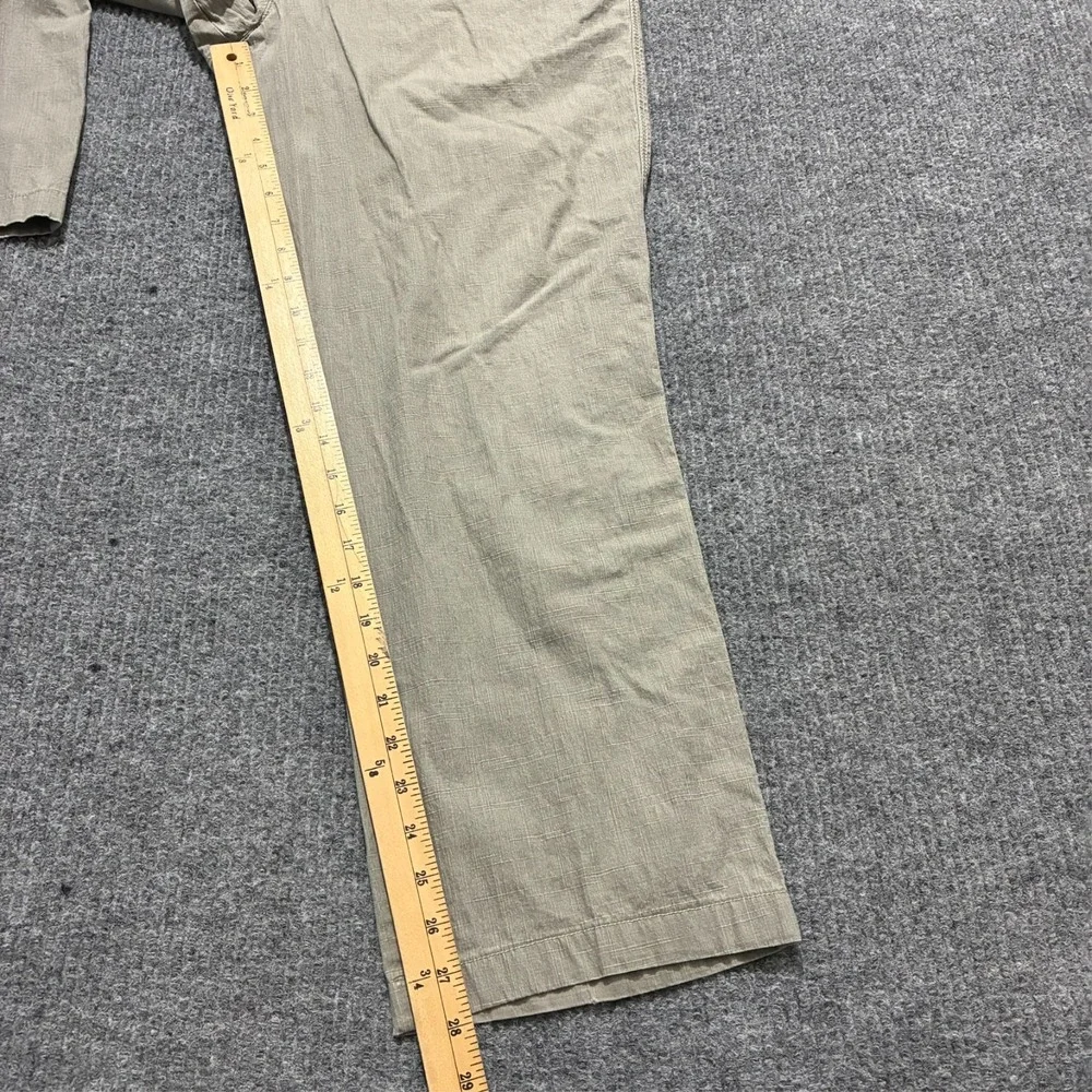 Meyer Mens Chino‎ Pants Size 27 Beige Stretch Flat Front Mid Rise Trouser